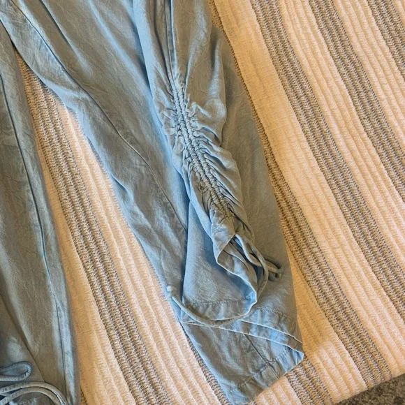 Sim & Sam strapless romper with pockets, tie legs - Picture 2 of 4